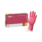 Нитрилни Ръкавици - easyCARE nitrile berry - Бордо - Image 3