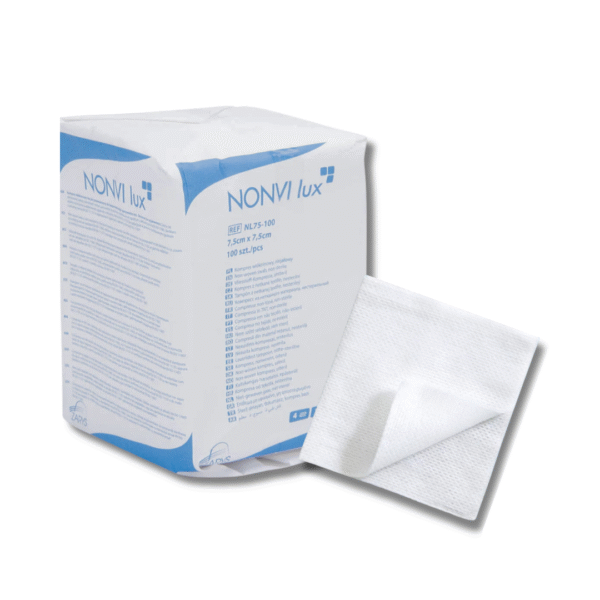 Нестерилен Марлен Компрес - NONVI lux - 7.5 x 7.5 см – 4 дипли